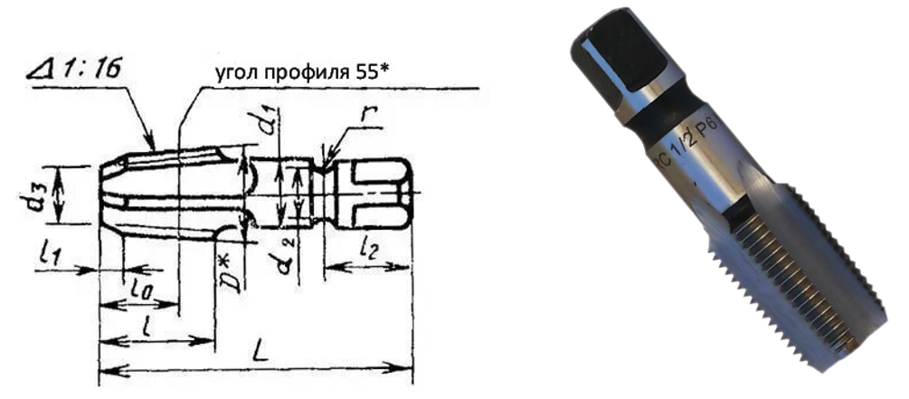 Позначник конічний трубний Rc 1 1/2" 11Н