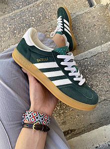 Чоловічі Кросівки Adidas Gazelle x Gucci Green White 40-41-42-43-44-45