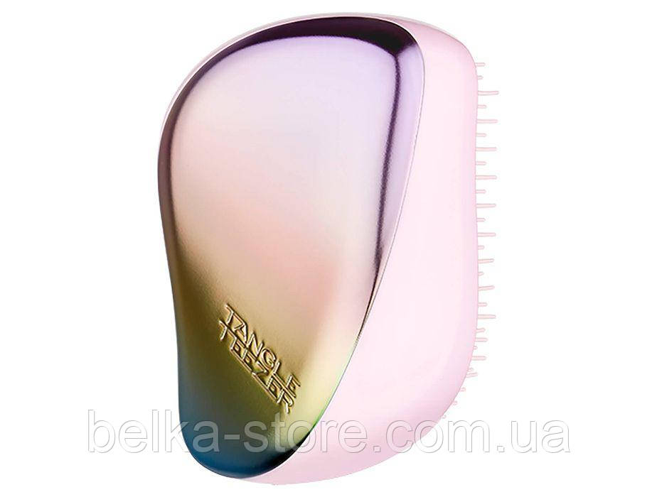 Гребінець-щітка для волосся Tangle Teezer Compact Styler (Pearlescent Matte - фіолетова з жовтим і блакитним), фото 1