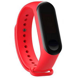 Ремінець для фітнес-браслета BeCover Silicone для Xiaomi Mi Band 3/4 Red (704648)