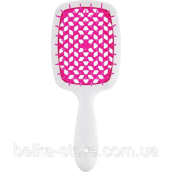 Щітка для волосся Janeke Superbrush (біла з малиновим), фото 1