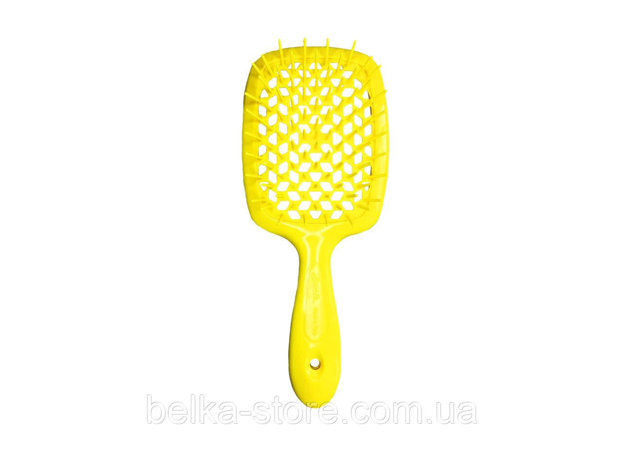 Щітка для волосся Janeke Superbrush (жовта), фото 1