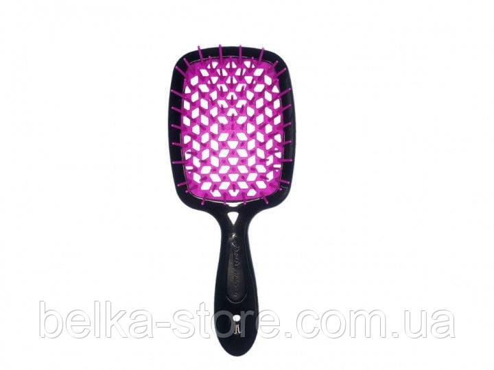 Щітка для волосся Janeke Superbrush (чорна з фіолетовим), фото 1