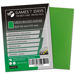 Протектор для карт Games7Days 66 х 91 мм, MTG, 80 шт Green (PREMIUM) (GSD-GR6691)