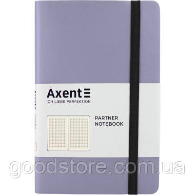 Купить Блокнот Axent Partner Soft, 125х195, 96л, клет, серебристый ...