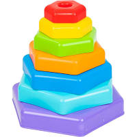 Развивающая игрушка Tigres Пирамидка-радуга в коробке (39363)