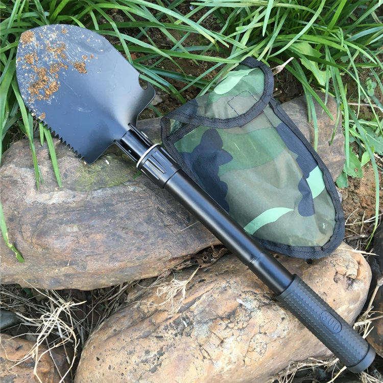 Лопата складана SHOVEL Автомобільна туристична військова лопата у чохлі