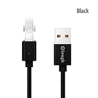 Elough E04 магнитный кабель Lightning для iPhone черный