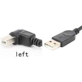 Кабель для принтера USB 2.0 AM/BM 1.0m 90 left Value (S0671)