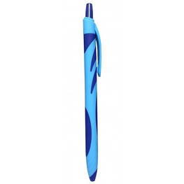 Ручка кулькова H-Tone автоматична 0,7 мм, блакитний корпус, синя, пак. 12 шт (PEN-HT-JJ20164)