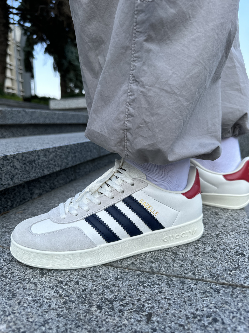 Adidas gazelle blanche femme discount