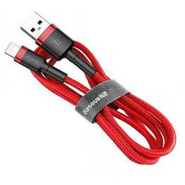 Дата кабель USB 2.0 AM to Type-C 1.0m Cafule 3A red+red Baseus (CATKLF-B09) — оригінал