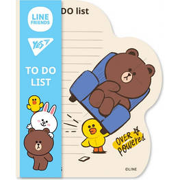 Папір для нотаток Yes To Do Line Friends boy планшет з магнітом, блок 52 аркуші (170325)