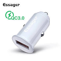 Essager QC3.0 автомобільний зарядний пристрій 5 V 3 A White ECCQC-LL02