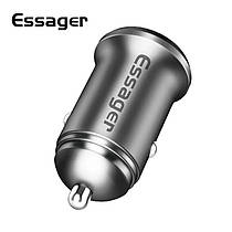 Essager автомобільний зарядний пристрій 2 USB-порти х 2.4 A; DC5V 4.8A Silver