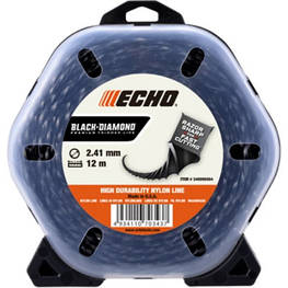 Жилка косильна ECHO d-2,41 мм 41м Black Diamond (340095070)