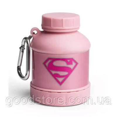 Контейнер спортивний SmartShake Whey2Go Funnel Pillbox 110ml DC Supergirl (80108101)