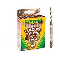 Карандаши цветные Crayola Colours of the World восковые 24 шт (52-0114)