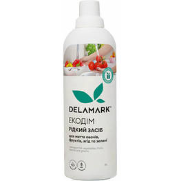 Засіб для миття овочів і фруктів DeLaMark з антибактеріальною дією 1 л (4820152332349)