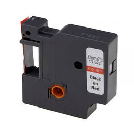 Стрічка для принтера етикеток UKRMARK RL-D-45017P-BK/RE, аналог DYMO S0720570, 12 мм х 7 м. (CD45017P)