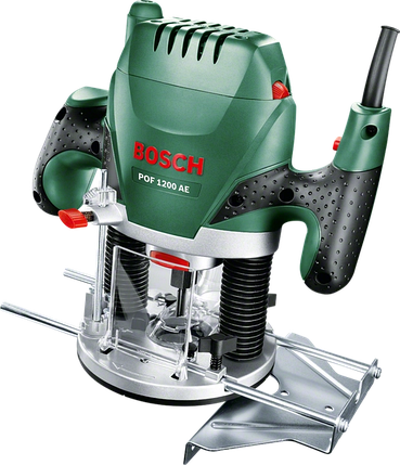 Професійний ручний столярний фрезер по дереву Bosch POF 1200 AE : 1200 Вт, 6-8 цанга, 28000 об/хв,електрофрезер (060326A100), фото 1