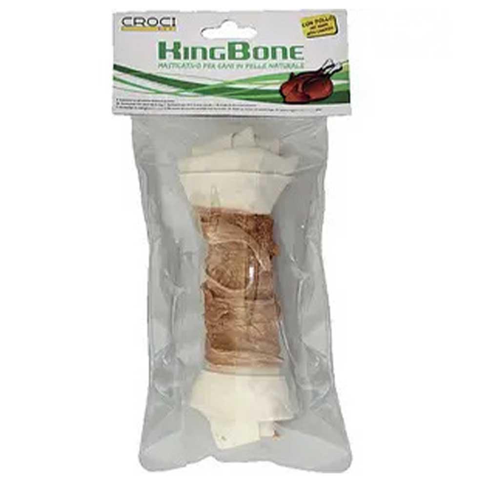 Ласощі для собак кістка курка жилована вузлова Croci King Bone Chicken 25см 110гр 1шт