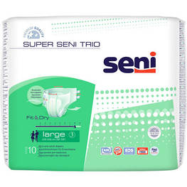 Підгузки для дорослих Seni Super Trio Large 10 шт (5900516691714)