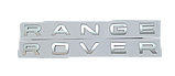 Емблема напис капота Range Rover срібна матова, фото 2