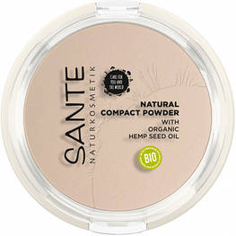Пудра для обличчя Sante Natural Compact Powder 01 — Cool Ivory 9 г (4025089085379)