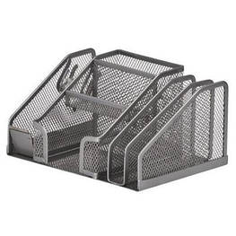 Підставка для дрібниць Buromax 210x150x100 мм, wire mesh, silver (BM.6241-24)