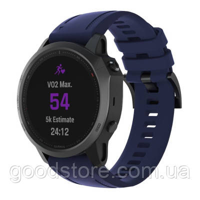 Ремінець для смарт-годинника Armorstandart Silicone 20 mm для Garmin Fenix 5s/6s Dark Blue (ARM60810)