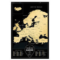 Скретч карта 1DEA.me Travel Map Black Europe (13070)