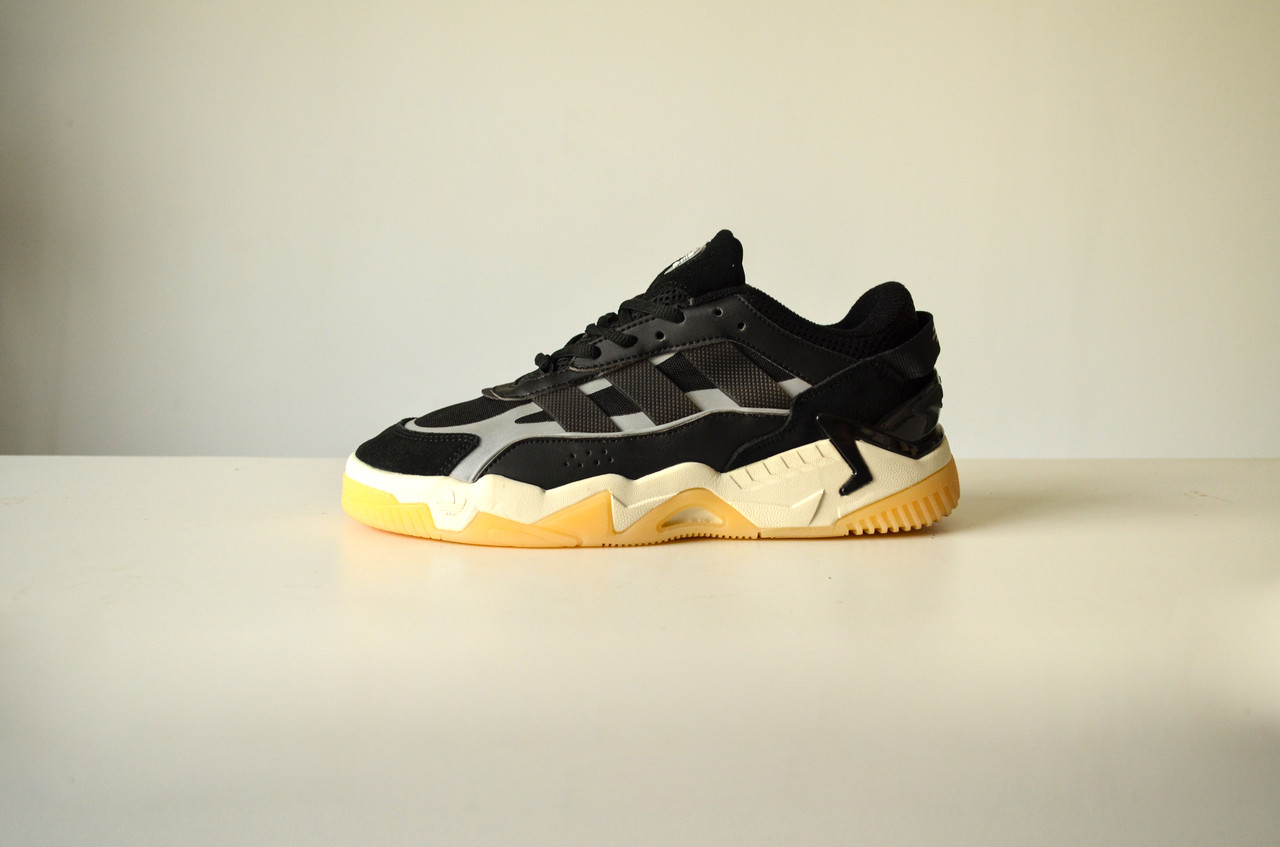 Кросівки чоловічі чорні Adidas Niteball 2.0 Black White Gum (13205)