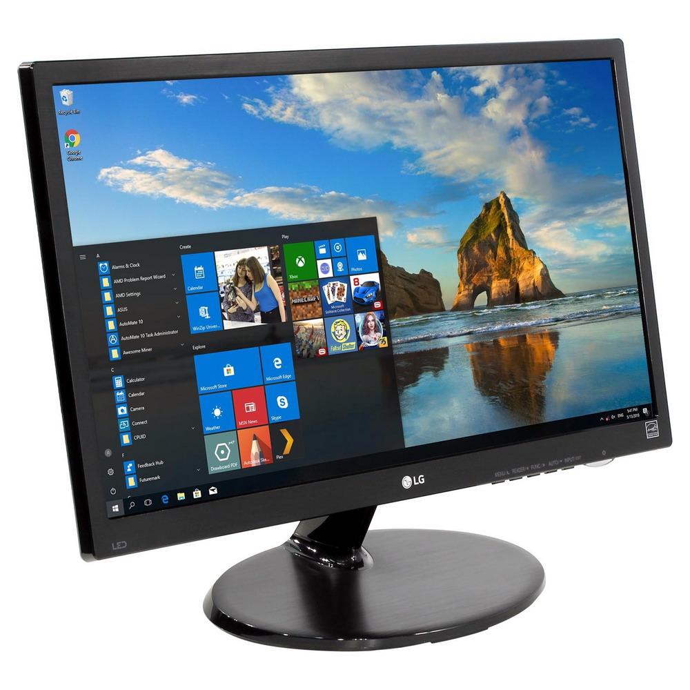Монітор 22" FullHD 1920*1080 TN LG 22M38A LED VGA зовн.БЖ чорний бв A- Гар.12міс!