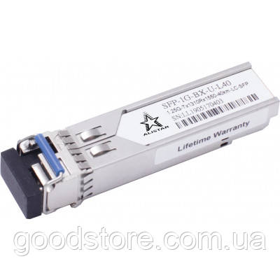 Модуль SFP Alistar Модуль SFP 1000BASE-BX 1SM WDM LC 20KM TX1310/RX1490nm DDM (SFP-1G-BX-U31-L20)