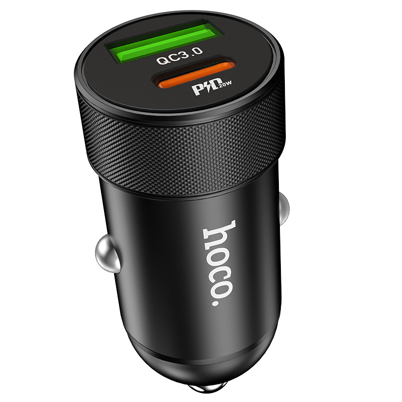 Car Charger Hoco для Z32B Speed up PD20W+QC3.0 Black