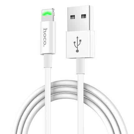 Кабель Hoco X43 Satellite charging data cable for iP (L=1M), White, фото 1