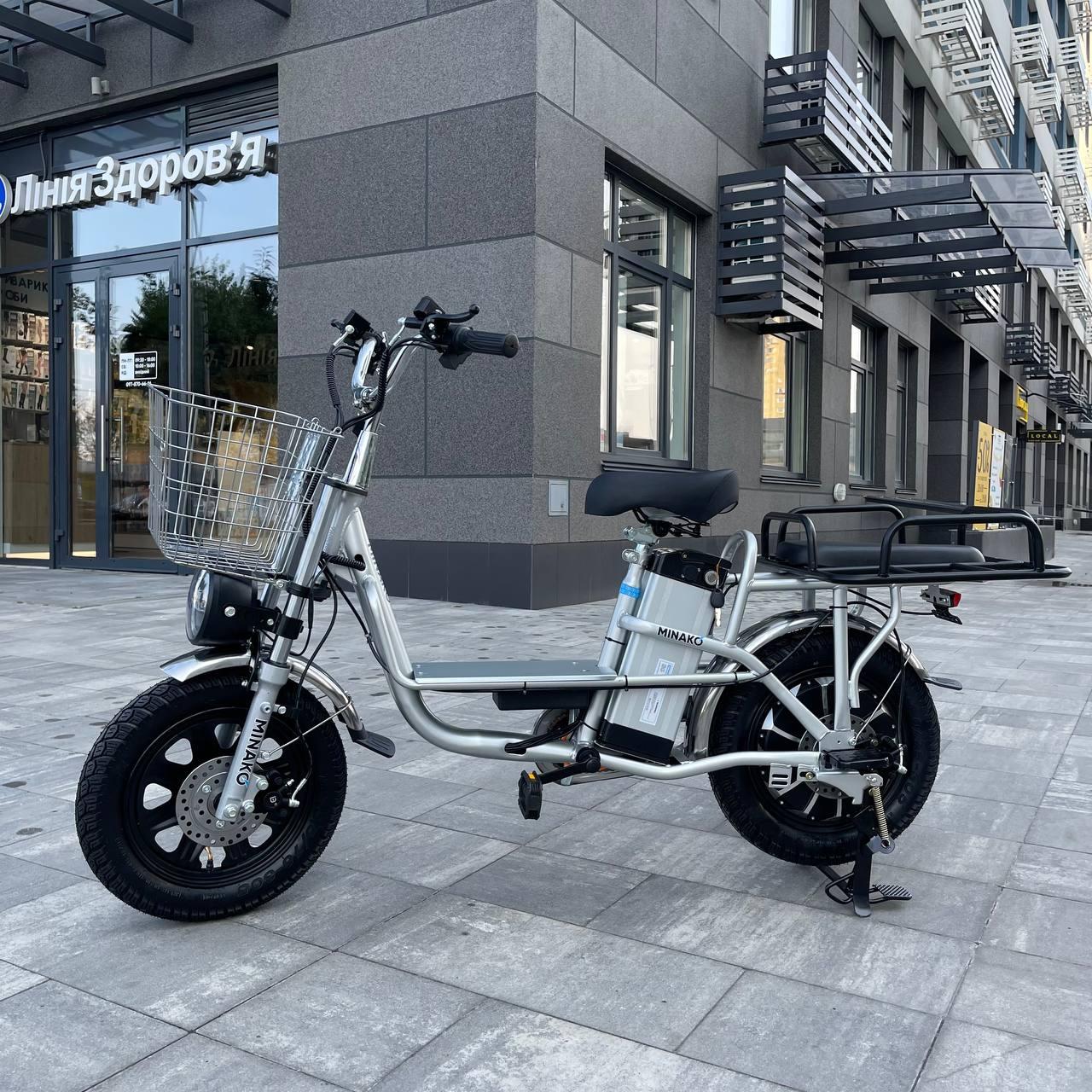 Електровелосипед MINAKO Monster 16" Chrome (модель 2023 року), Хром, хром