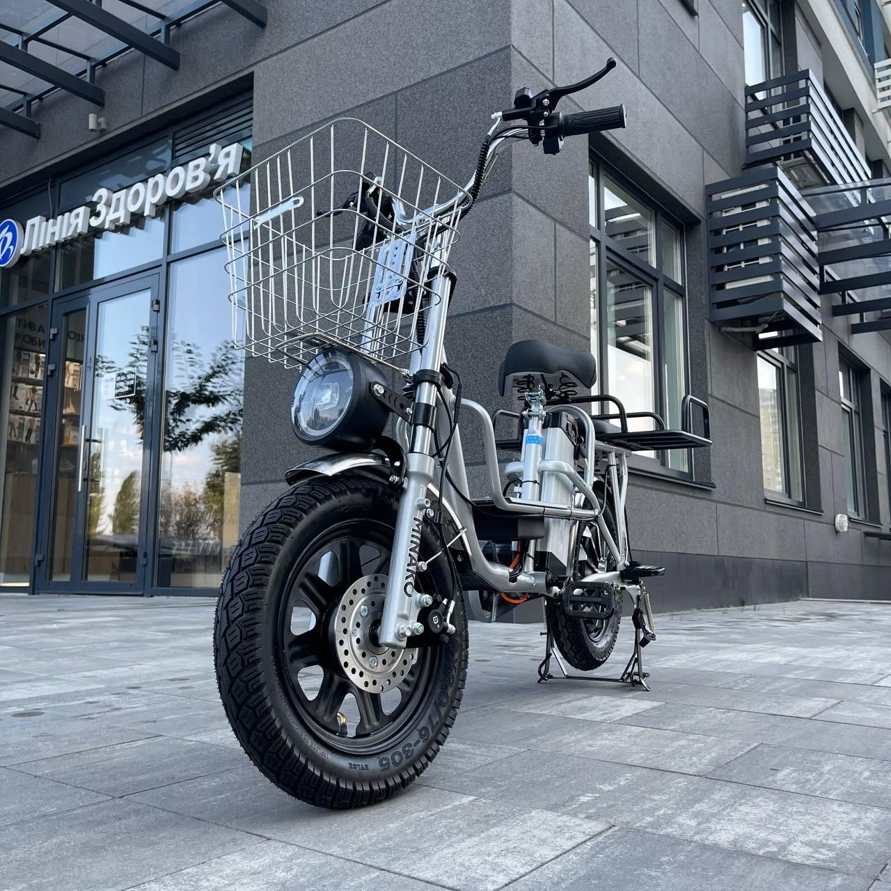 Електрофетбайк MINAKO Monster 16" Chrome (модель 2023 року), Хром, хром
