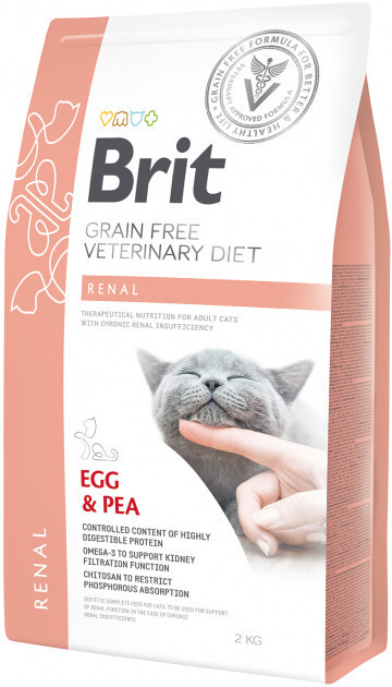 Brit Renal 400 г корм для кішок Brit Grain Free Veterinary Diet Renal Egg & Pea 400 г / Брит Ренал
