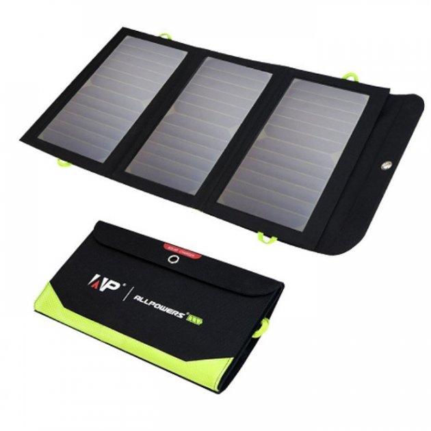 ⇒ Портативна сонячна панель Allpowers 21W 5V з акумулятором 10000 mAh!!!