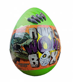 Дитячий набір для творчості в яйці "Dino WOW Box" DWB-01-01U, 20 предметів (Зелений)