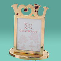 Фоторамка "Love" Crystocraft, Рамка для фотографий, Подарок девушке | N0437-042