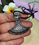 Кулон "Топор Перуна" сріблястий від студії LadyStyle.Biz, фото 6