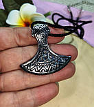 Кулон "Топор Перуна" сріблястий від студії LadyStyle.Biz, фото 2
