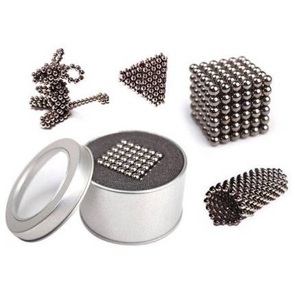 Конструктор-головоломка UTM Neocube 216 кульок Silver, фото 2