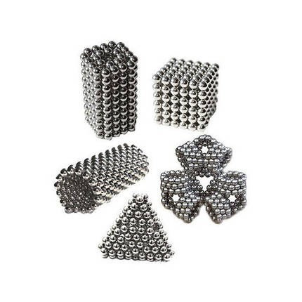 Конструктор-головоломка UTM Neocube 216 кульок Silver, фото 2
