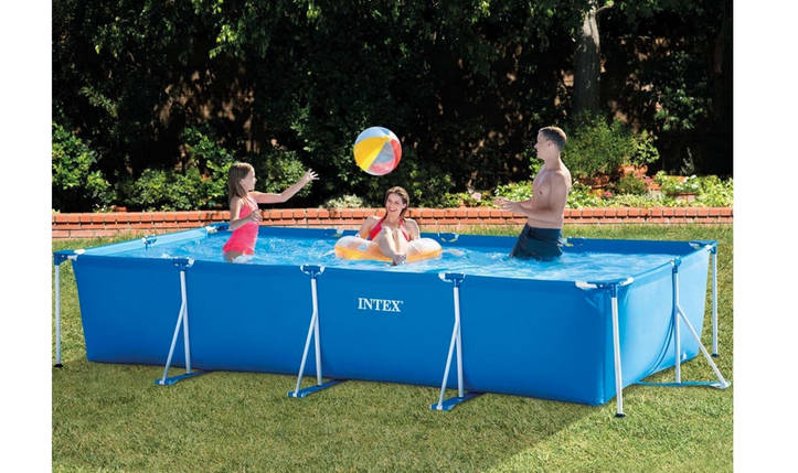 Каркасний басейн Intex 7127 л 450х220х84 см з насосом 2 006 л/год Синій (IP-173193), фото 2