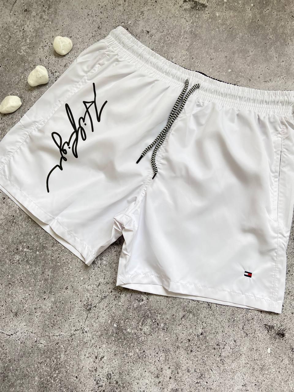 Белые Мужские Плавательные Шорты Томе Хилфигер Плавки Tommy Hilfiger ...