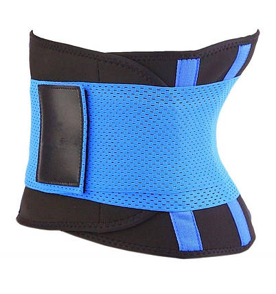 Пояс для схуднення на липучці Hot Shapers Belt Power стягувальний Чорно-синій, розмір XXL (18650) TRG-8038, фото 2
